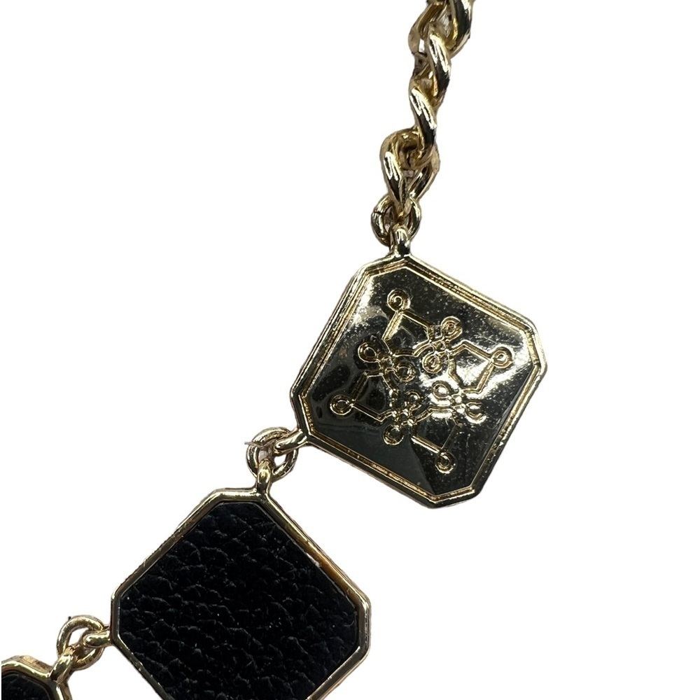 Black & Gold 16” Necklace, Earrings & Bracelet - Picture 10 of 11